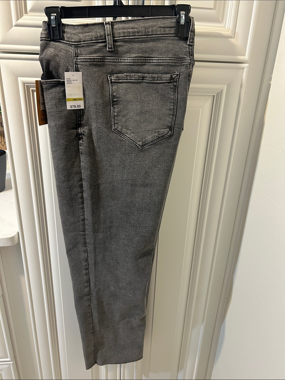 Kensie Women's Slim Straight Jeans in Gray